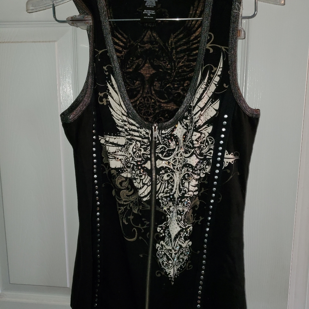 Los Angeles zipper tank